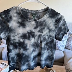 Blue Tye-dye Crop Top | Wild Fable